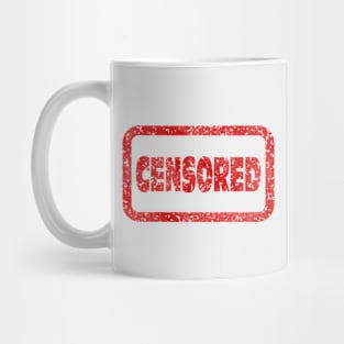 censored word in red text Mug